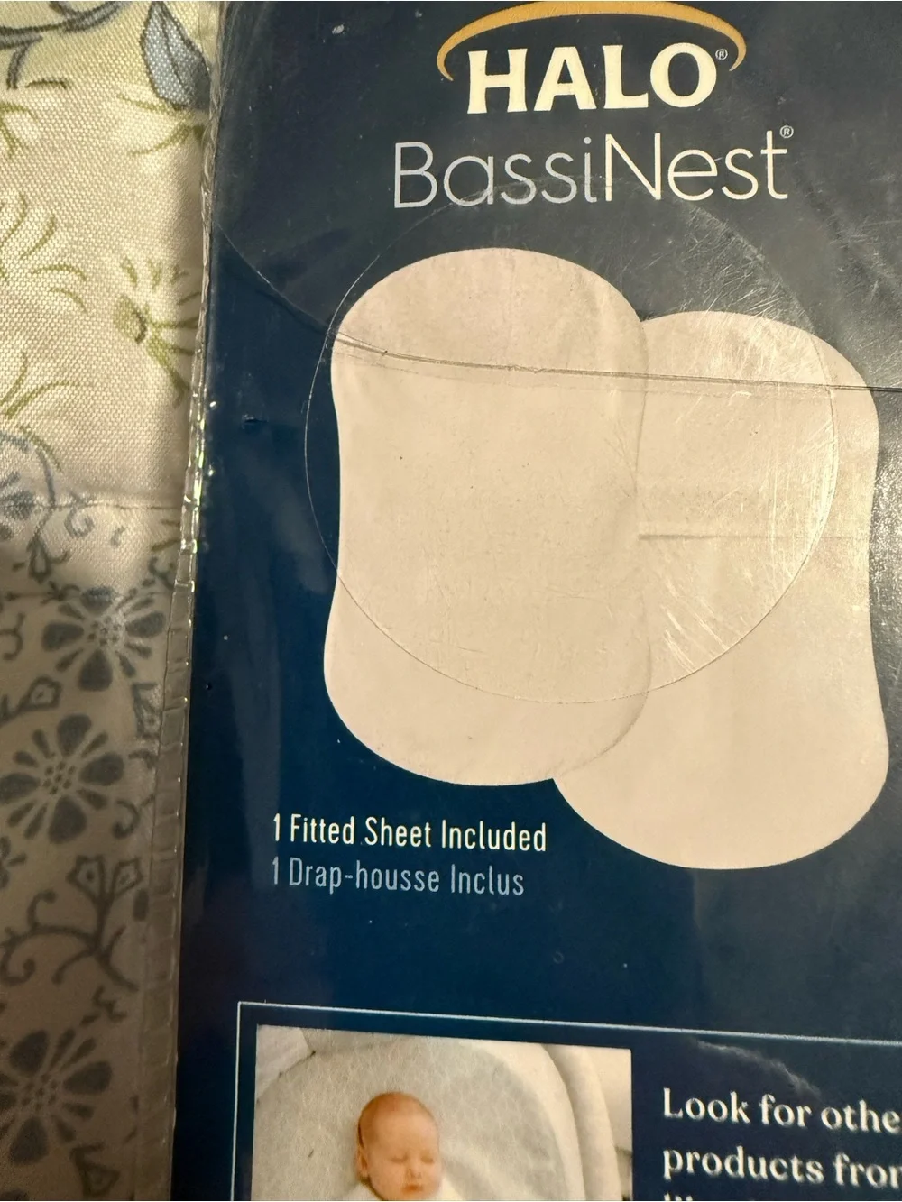 HALO BassiNest Fitted Sheet for Swivel Sleeper & Glide Sleeper New NIP